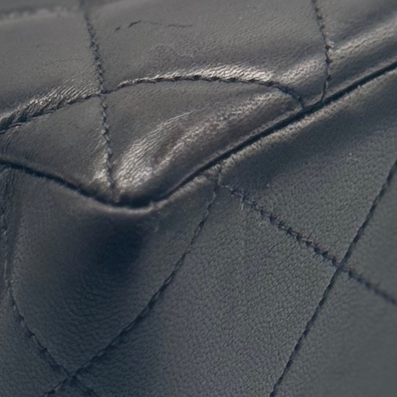 SOLD Chanel Jumbo Single Flap Shoulder Bag with Black Interior Series (96-97) - Picture 14 of 16